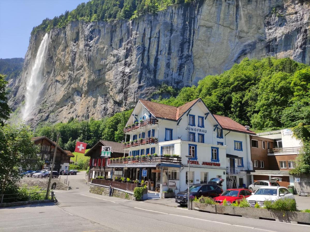 Hotel Restaurant Jungfrau Lauterbrunnen Exteriör bild